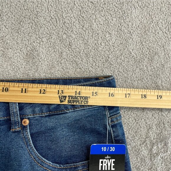 NEW Frye High-Rise Women's Size 10/30 Blue Cuffed Jeans - Picture 4 of 10